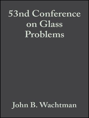 cover image of 53nd Conference on Glass Problems